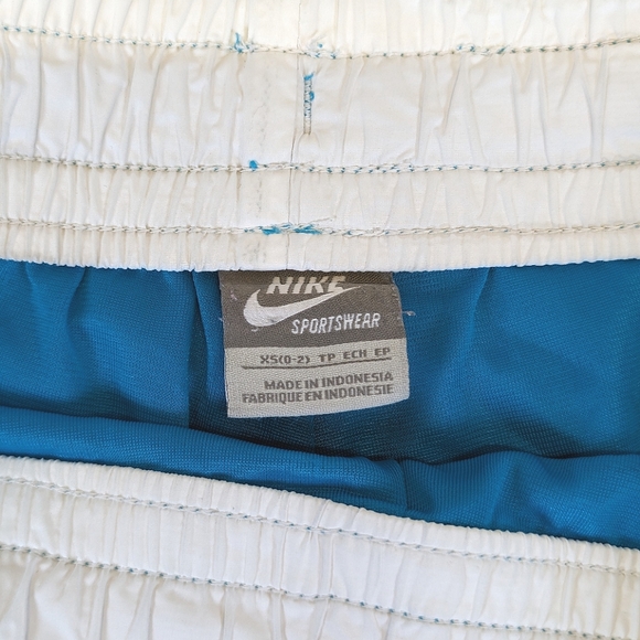 Nike Dri-Fit Jogger Running Shorts Teal & White - Picture 3 of 5
